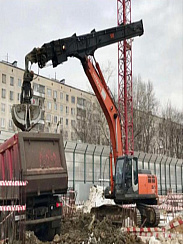 Гусеничный экскаватор с грейфером 26 м Хитачи-330